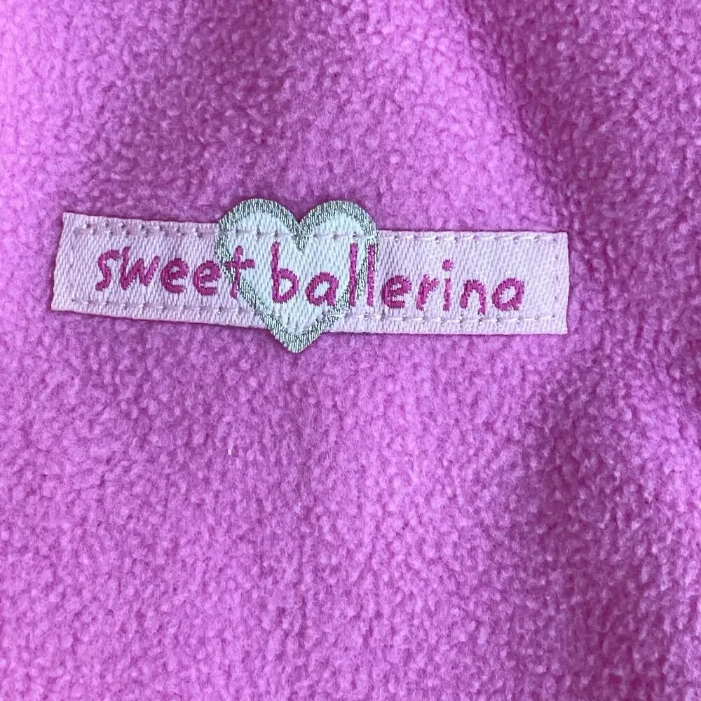 Vintage Carter's Pink Fleece One Piece Romper 6 M Infant Sweet Ballerina Outfit